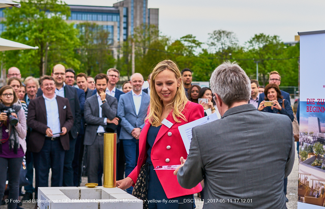 11. Mai 2017 - Grundsteinlegung für die LOGE und dem Kulturquadrat in Neuperlach
